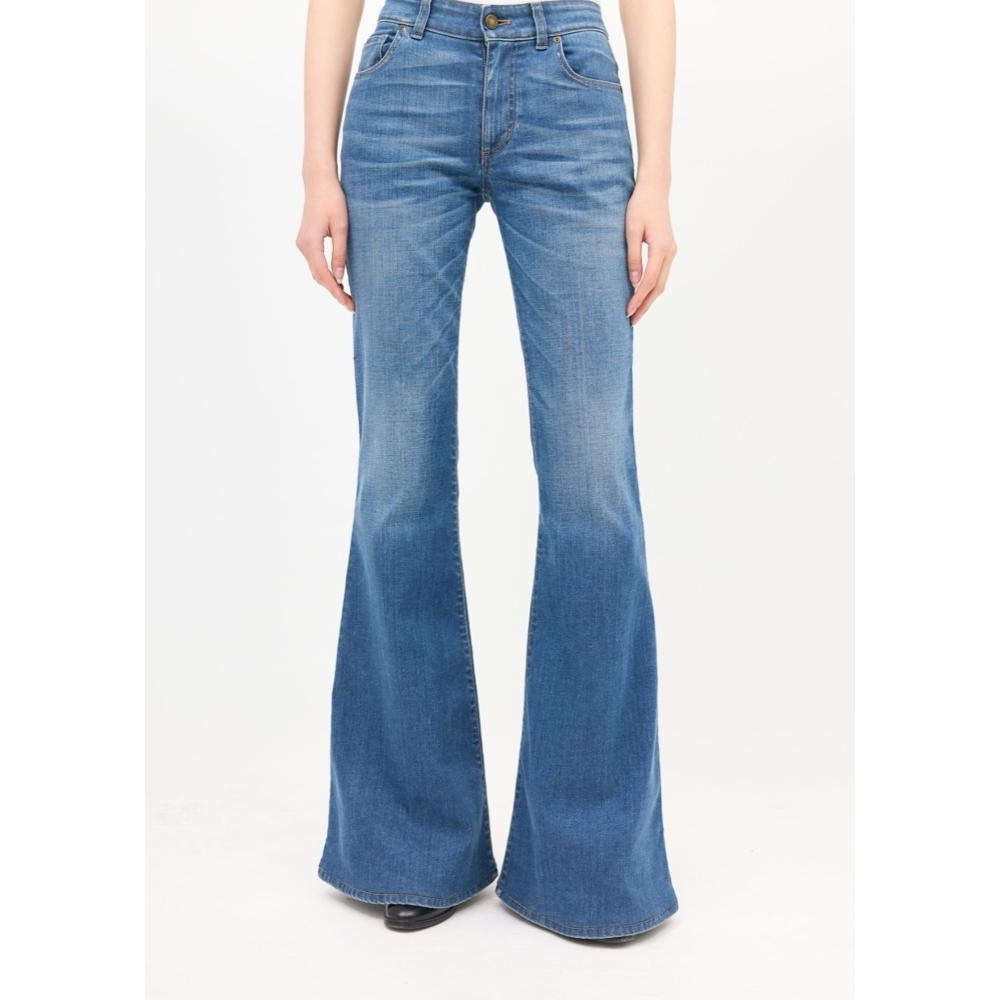 Tom Ford Blue High-Rise Flare Jeans